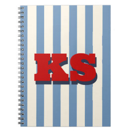 Personalisierte Vintage-Americana-Individualbuchst Notizblock