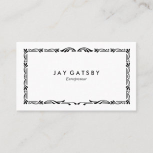 Personalisierte Vintage Art Deco Ornamente Visitenkarte
