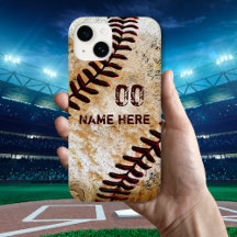 Personalisierte Vintage Baseball-Telefonfälle