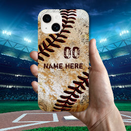 Personalisierte Vintage Baseball-Telefonfälle Case-Mate iPhone 14 Hülle