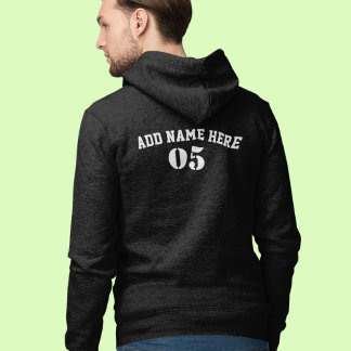 Personalisierte Vintage Baseballnummer Retro Hoodie