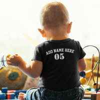 Personalisierte Vintage Baseballnummer Retro