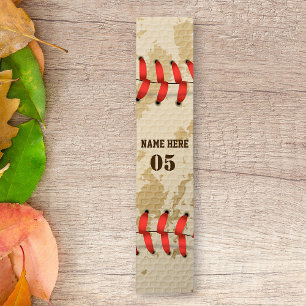 Personalisierte Vintage Baseballnummer Retro Kurzer Tischläufer