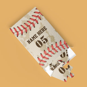Personalisierte Vintage Baseballnummer Retro Puzzle