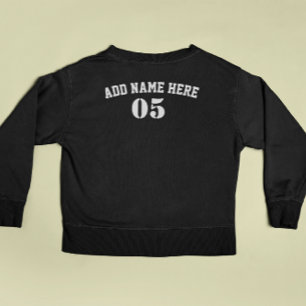 Personalisierte Vintage Baseballnummer Retro Sweatshirt