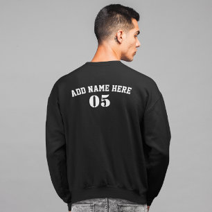 Personalisierte Vintage Baseballnummer Retro Sweatshirt