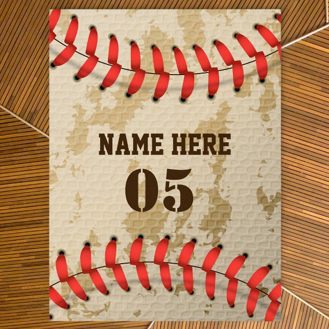 Personalisierte Vintage Baseballnummer Retro Tischdecke (Von Creator hochgeladen)