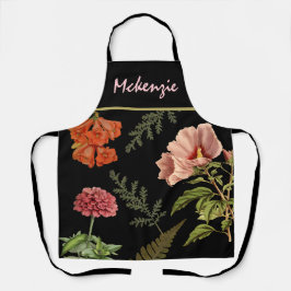 Personalisierte Vintage Blume Schürze