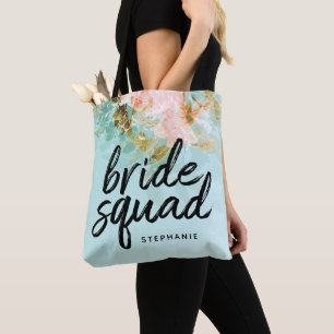 Personalisierte Vintage Blumenbrücke Tote Tag