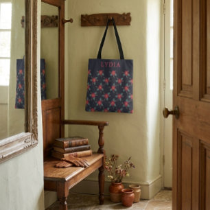 Personalisierte Vintage-Blumenmuster-Tasche