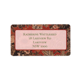 Personalisierte Vintage botanische Viktorianische Adressaufkleber