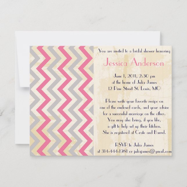 Personalisierte Vintage Brautparty-Einladungen Einladung (Vorderseite)