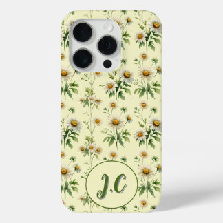 Personalisierte Vintage-Buttergelbe-Margerite-Hüll Case-Mate iPhone Hülle