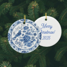 Personalisierte Vintage Chinoiserie Teller Keramik Ornament