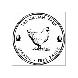 Personalisierte Vintage ⎢ Ei-Briefmarke Gummistempel