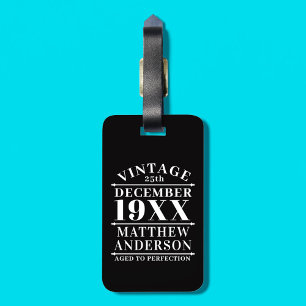 Personalisierte Vintage gealterte Perfektion Gepäckanhänger
