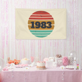 Personalisierte Vintage Geburtstagsgeschenke Banner