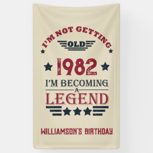 Personalisierte Vintage Geburtstagsgeschenke Banner