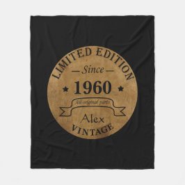 Personalisierte Vintage Geburtstagsgeschenke Fleecedecke
