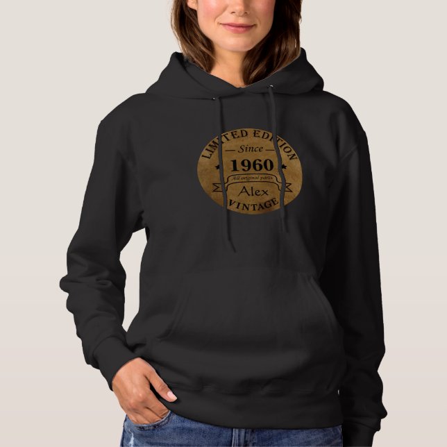 Personalisierte Vintage Geburtstagsgeschenke Hoodie (Vorderseite)