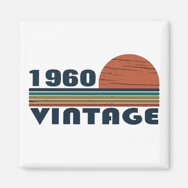 Personalisierte Vintage Geburtstagsgeschenke Magnet (Vorne)