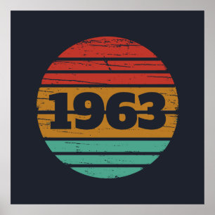 Personalisierte Vintage Geburtstagsgeschenke Poster