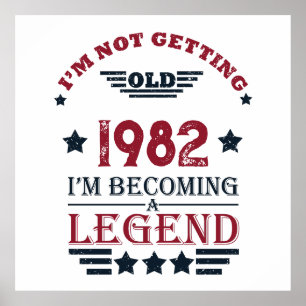 Personalisierte Vintage Geburtstagsgeschenke Poster