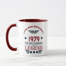 Personalisierte Vintage Geburtstagsgeschenke rot Tasse