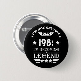 Personalisierte Vintage Geburtstagsgeschenke Schwa Button