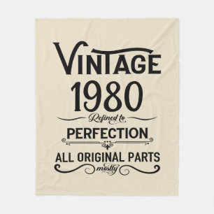 Personalisierte Vintage Geburtstagsgeschenke schwa Fleecedecke