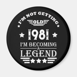 Personalisierte Vintage Geburtstagsgeschenke Schwa Magnet