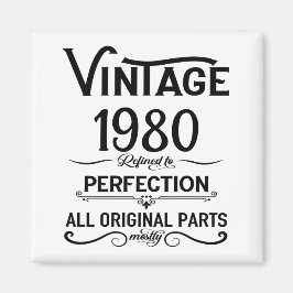 Personalisierte Vintage Geburtstagsgeschenke schwa Magnet