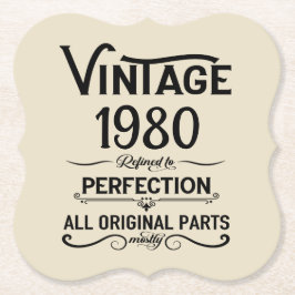 Personalisierte Vintage Geburtstagsgeschenke schwa Untersetzer