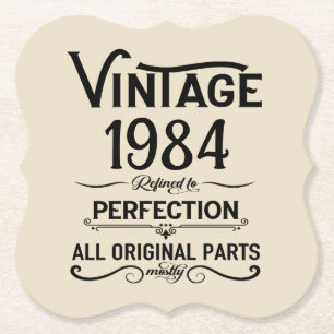 Personalisierte Vintage Geburtstagsgeschenke schwa Untersetzer