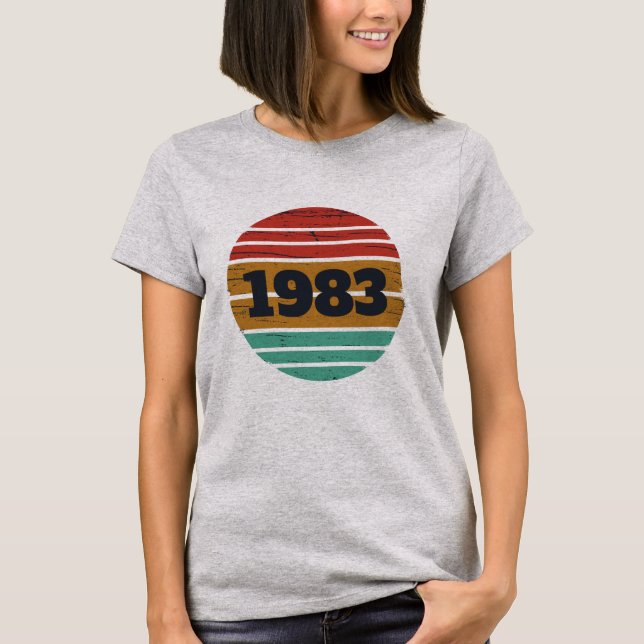 Personalisierte Vintage Geburtstagsgeschenke T-Shirt (Vorderseite)