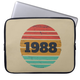 Personalisierte Vintage Geburtstagsgeschenkidee Laptopschutzhülle