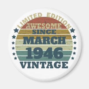 Personalisierte Vintage Geburtstagsgeschenkidee Magnet
