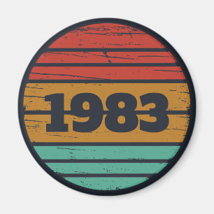 Personalisierte Vintage Geburtstagsgeschenkidee Magnet