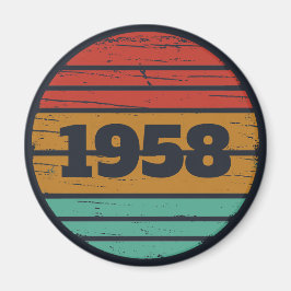 Personalisierte Vintage Geburtstagsgeschenkidee Magnet