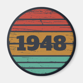 Personalisierte Vintage Geburtstagsgeschenkidee Magnet