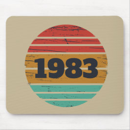 Personalisierte Vintage Geburtstagsgeschenkidee Mousepad
