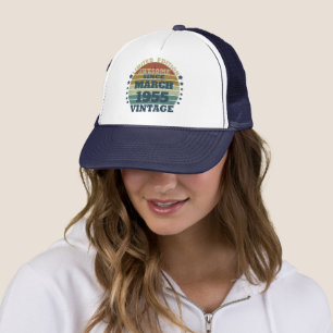Personalisierte Vintage Geburtstagsgeschenkidee Truckerkappe