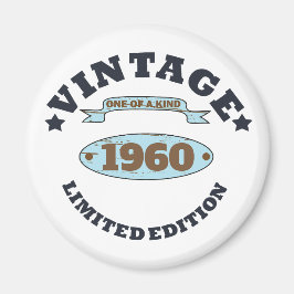 Personalisierte Vintage Geburtstagsparty Magnet