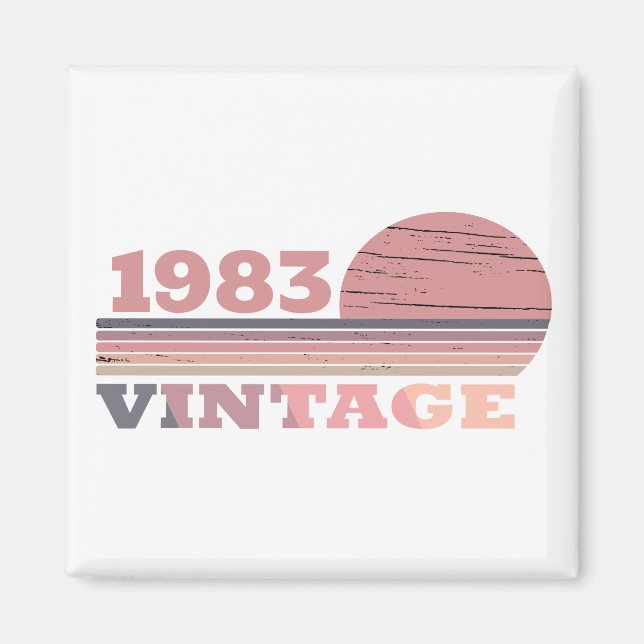 Personalisierte Vintage Geschenke zum 40. Geburtst Magnet (Vorne)