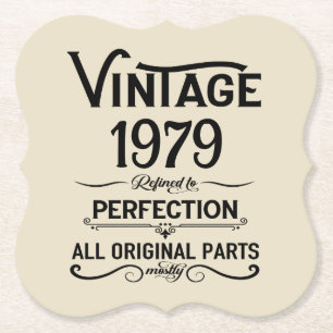Personalisierte Vintage-Geschenke zum 45. Geburtst Untersetzer