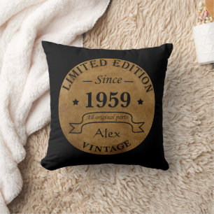 Personalisierte Vintage-Geschenke zum 65. Geburtst Kissen