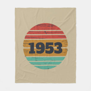 Personalisierte Vintage Geschenke zum 70. Geburtst Fleecedecke