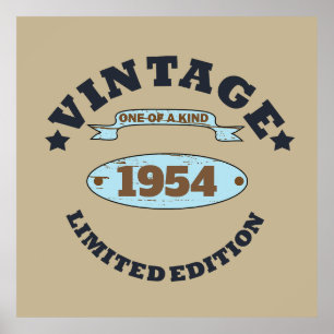 Personalisierte Vintage Geschenke zum 70. Geburtst Poster