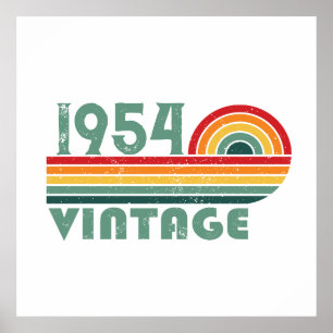 Personalisierte Vintage Geschenke zum 70. Geburtst Poster