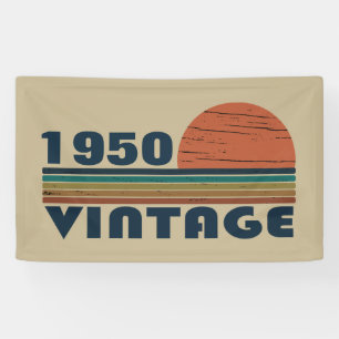 Personalisierte Vintage Geschenke zum 75. Geburtst Banner
